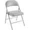 Global Industrial Vinyl Seat Folding Chair, Gray 607863GY - alternate 1